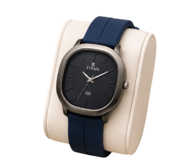 Titan Edge Premium Men's Watch – Blue Strap Edition