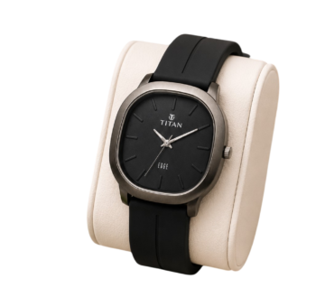 Titan Edge Premium Men's Watch – Black Strap Edition