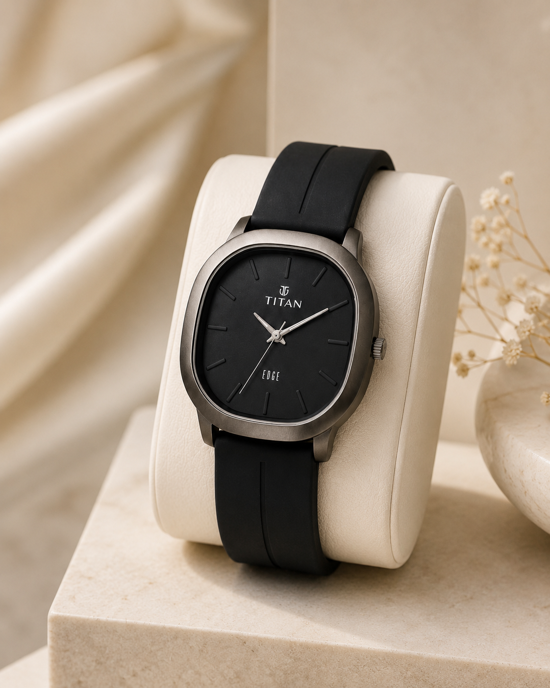 Titan Edge Premium Men's Watch – Black Strap Edition - Image 3